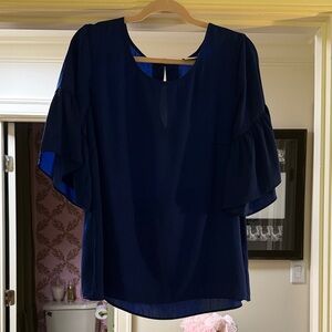 CAbi Deep Blue Women's Blouse